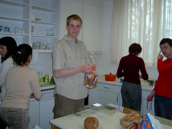 Filip taking care of our daily bread