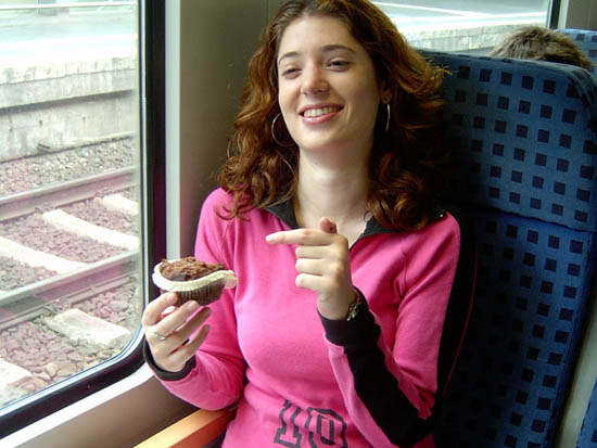 Katerina with the cookie