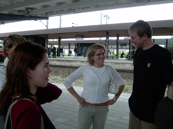 ...arriving in Gttingen (meeting Ania)