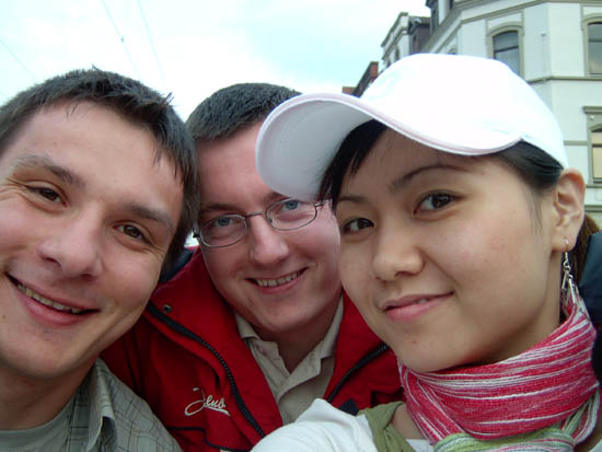 Piotr, me and Dandan